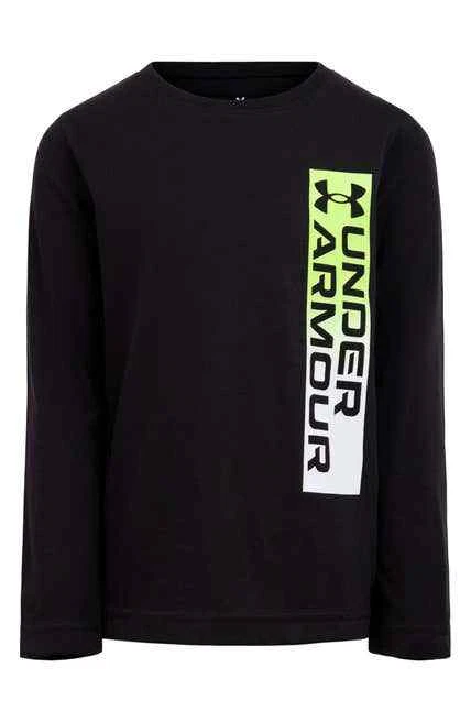 Under Armour Toddler Boy's 3T Long  Sleeve T-Shirt Black Cotton NWT - Image 1 of 1