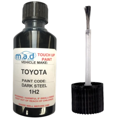 MYLDAN Ritocco Vernice Auto 30ML Bottiglia per Toyota Scuro Acciaio 1H2