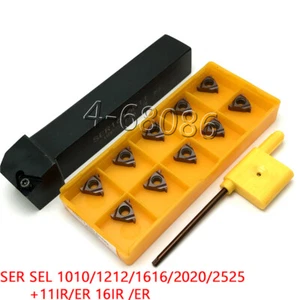 SEL1010H11 10x100mm Torno Rosca Giro Portaherramientas + 11IR AG60 CNC Inserto de Carburo - Imagen 1 de 8