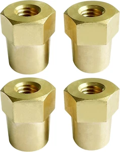 Ampper 3/8"-16 Thread Female Brass Battery Terminal Post Adapter Battery - Picture 1 of 12