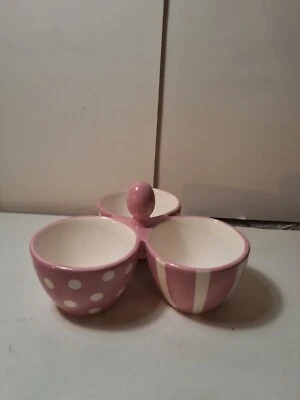 Pampered Chef Braest Cancer Awareness 3 Section Serving Tray - Image 1 of 4