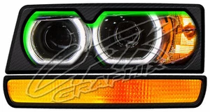 Monte Carlo Decal Street Stock MD3 Headlight Sticker Decal Graphics - GREEN - Picture 1 of 3