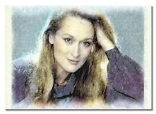#5 Meryl Streep Inspired Mix-technic Digital Artwork Actress Classy Lady Poster