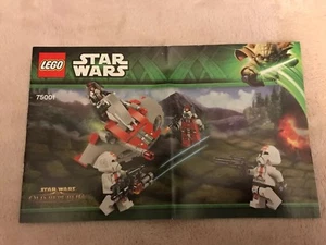 Instructions LEG0 UNIQUEMENT PAS de briques Star Wars 75001 - Photo 1/1