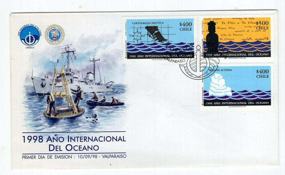 CHILE 1998 Isla de Pascua Easter Island Ile de Paque Moai FDC - Image 1 of 1