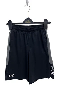Under Armour Boy's Black Elastic Waist Pull-On Basketball Shorts Size YLG - Picture 1 of 8