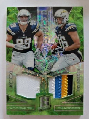 2016 SPECTRA JOEY BOSA/HUNTER HENRY SYNCED SWATCHES LOW#'D 17/25. - Image 1 of 4