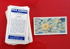 Wild Flowers Series 3 Tea/Trade cards, full set. Brooke Bond 