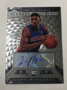 2013-14 Panini Totally Certified TONY MITCHELL Rookie Roll Call RC Auto - Bild 1 von 2