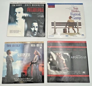 4 TOM HANKS LASERDISC LD- PHILADELPHIA, FORREST GUMP, APOLLO 13, SLEEPLESS SEA - Picture 1 of 14
