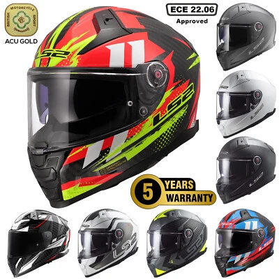 LS2 FF811 VECTOR II ECE22.06 DUAL VISOR FIBREGLASS FULL FACE MOTORCYCLE HELMET