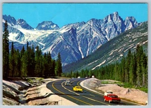 Rogers Pass Highway, British Columbia, 1975 Chrome Postcard - Bild 1 von 2