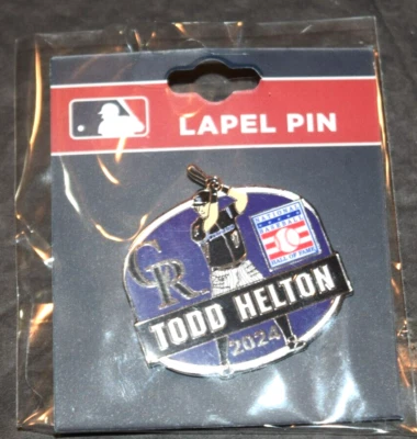 TODD HELTON, 2024 Baseball Hall of Fame Induction Enamel Lapel Pin, Brand New - Image 1 of 3