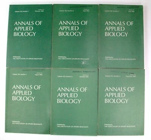 Annals of Applied Biology 1983 The Association Of Applied Biologists Full Year - Bild 1 von 24