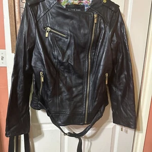 BLACK RIVET Plus 1X MOTO JACKET  NWT Wilsons Leather - Picture 1 of 7