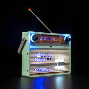 Kit d' éclairage LED pour LEGO Icons ¤ Radio Vintage ¤ 10334 ¤ NEUF + PDF - Foto 1 di 8