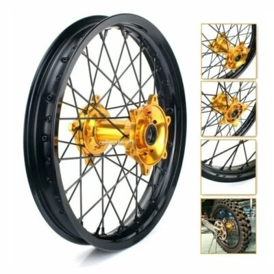 19"x2.15" For Suzuki CNC Machined Rear Wheel Rim Hub RMZ250 07-24 RMZ450 2005-24 Foto 1 de 4