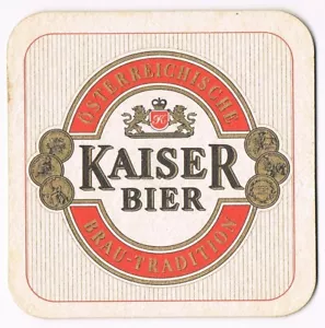 KAISER BIER: ORF FRUH SCHOPPEN - AUSTRIAN PROMO BEER COASTER - Picture 1 of 2