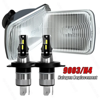 Faro LED haz alto/bajo luces H4 6000 k para Mazda RX-7 1986-1991 5x7" 7X6 pulgadas Foto 1 de 4
