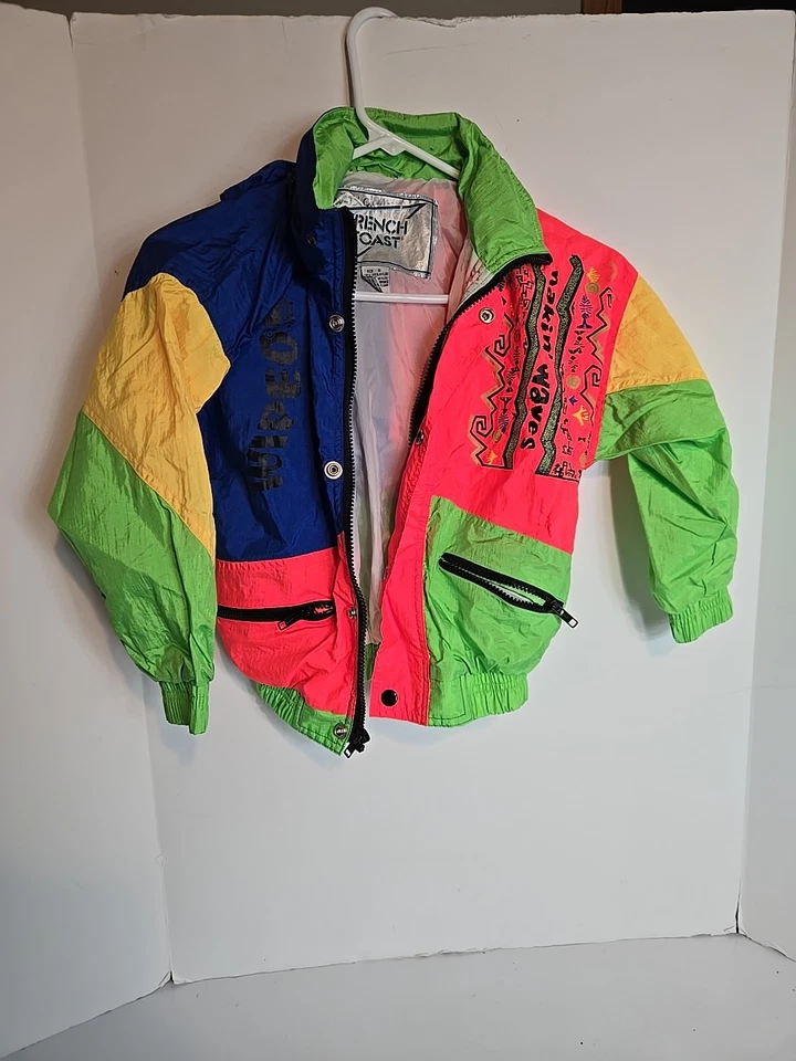 Chaqueta cortavientos vintage años 90 French Toast niños talla 6 colorida años 80/90 Foto 1 de 4