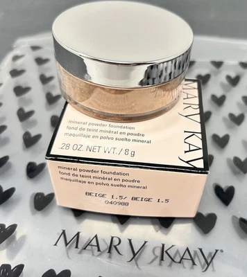 Base en Polvo Mineral Mary Kay BEIGE 1.5 - Nueva en Caja Descatalogada 040988 Foto 1 de 3