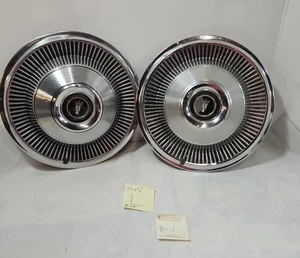 Ford 1968-1969 Pair of 15" Vintage Hub Cap Wheel Cover Hubcaps - Imagen 1 de 20