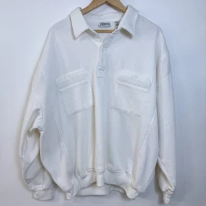 Sudadera Polo Alexxus De Colección Forrada de Vellón Pullover Para Hombres 2X Bolsillos Blancos - Imagen 1 de 9