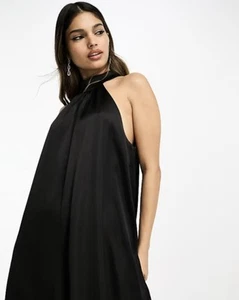 Banana Republic Elegant Black Backless Dress Size L - Picture 1 of 14