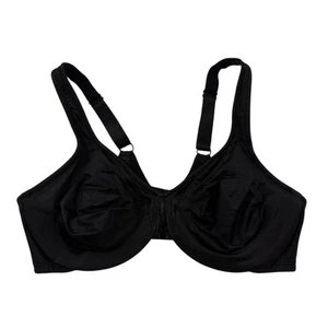 Sujetador con aros Olga Signature negro soporte satinado figura completa cobertura talla 38C - Imagen 1 de 6