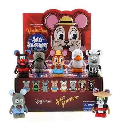 Selladas 16 Figuras de Mickey de 3" de dibujos animados clásicos de 3" del Parque Disney Auténticos Favores de Fiesta Foto 1 de 4