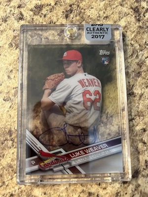 2017 Topps Clearly Authentic Autographs - Luke Weaver #CAAU-LWE (AU, RC) - Image 1 of 2