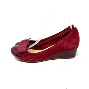 NEW Cole Haan Burgundy Wedges Women's Size 7.5 - Picture 1 of 7