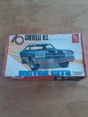 Original AMT 1970 Chevrolet Chevelle  Motor City Stocker Series Unbuilt Kit - Image 1 of 4