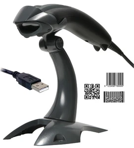 Escáner de código de barras Honeywell Voyager 1400g 1400G2D-2 negro USB Datamatrix código QR - Imagen 1 de 6