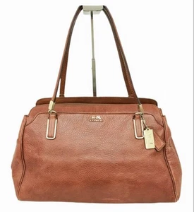 Coach Old Coach Handtasche Beuteltasche Bag Logo braun Leder Damen gebraucht aus Japan - Bild 1 von 19