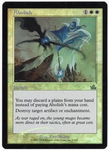 Abolish 2000 Prophecy SHIFTED FOIL MISPRINT White Uncommon Instant MTG NM AZ2 - Bild 1 von 2