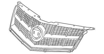 Genuine GM Front Upper Grille 25778321 - Image 1 of 3