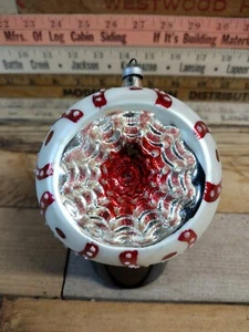 Vintage Weihnachtsschmuck Einzug Reflektor Glimmer Atomic Starburst Made in Austria  - Bild 1 von 6