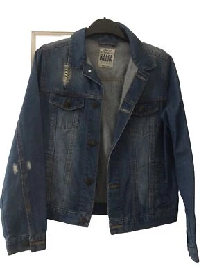 🌟Primark Dark Blue Denim Jacket Classic Age 12-13 Distressed Look- MUST SEE! - Image 1 of 4