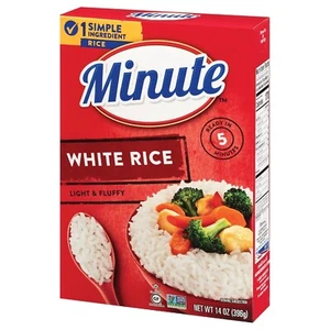 Minute White Rice, Instant White Rice for Quick Dinner Meals, 14-Ounce Box - Picture 1 of 1