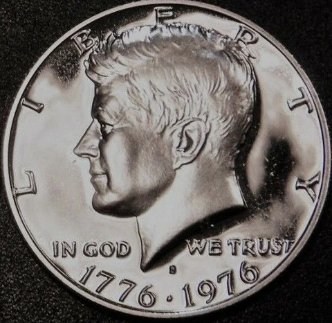 1976 S Kennedy Half Dollar Bicentennial Gem Proof 40% Silver US Proof Coin Cover