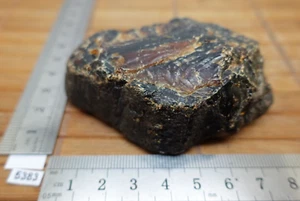 Bloc grosse AMBRE NOIR pierre brute naturelle XL 60g USA lithotherapie reiki - Imagen 1 de 9