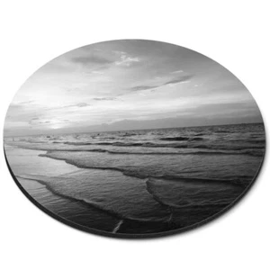 Round Mouse Mat (bw) - Purple Beach Sunset Sunrise #39728 - Afbeelding 1 van 8