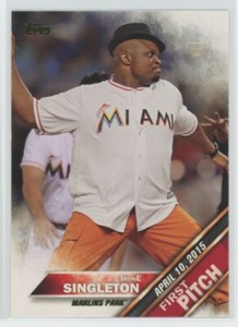 2016 Topps First Pitch IronE Singleton Miami Marlins #FP-20