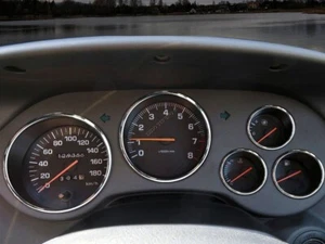 For Toyota Supra MK4 96-02 Polished Aluminum Dashboard Trim dash Cluster Rings - Picture 1 of 13