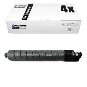 4x Toner f�r Ricoh MP C3500AD C4500 C3500e C4500e C4500AD, 888608 K198 BLACK - Bild 1 von 5