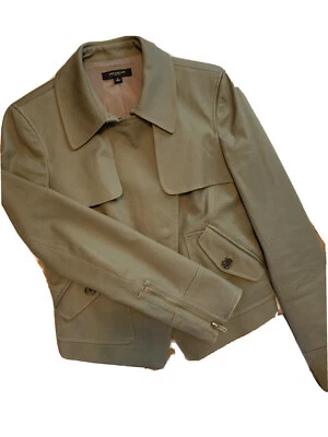 Chaqueta de Lona Ann Taylor Estilo Militar Verde Oliva Nueva Sin Etiquetas (Talla: 4) Foto 1 de 4