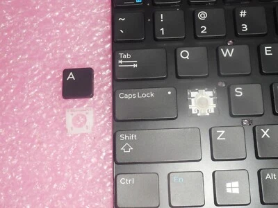 SINGLE KEY CAP+PLASTIC CLIP FOR DELL Precision 17 7710 383D7 NSK-LL0BC *CHA01* - Image 1 of 3
