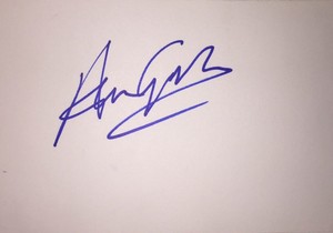 ADAM GODLEY SIGNED 6X4 WHITE CARD TV AUTOGRAPH BREAKING BAD & SUITS