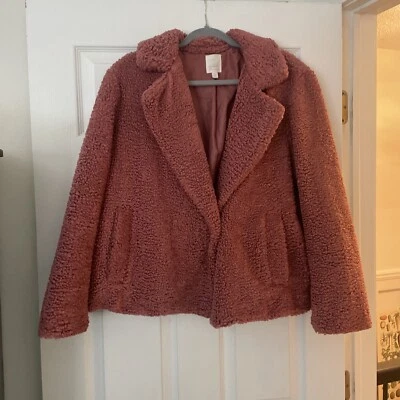 Chaqueta para mujer Lauren Conrad rosa talla grande Foto 1 de 4